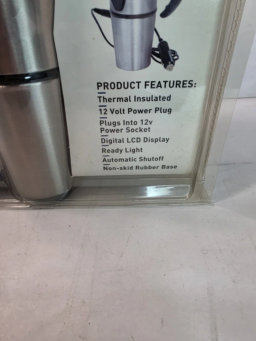 Smartgear Travel Mug Auto 12V Digital Heated Travel Mug Hot Stainless Coffee Cup